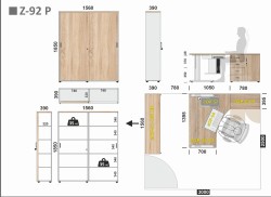 Układ mebli w zestawie Z-92 P