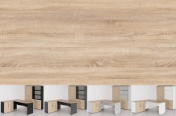 KOLOR 07 DĄB SONOMA - próbka koloru o wymiarach 10x10 cm z płyty 18 mm