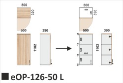 Wymiary nadstawki eOP-126-50 L
