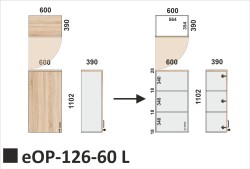 Wymiary nadstawki eOP-126-60 L