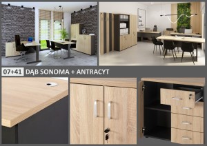 DĄB SONOMA 07  + ANTRACYT 41 - PRÓBKA KOLORU