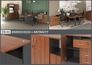ORZECH ECCO 03 + ANTRACYT 41 - PRÓBKA KOLORU