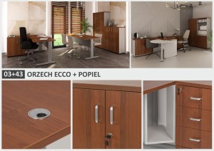 ORZECH ECCO 03 + POPIEL 43 - PRÓBKA KOLORU