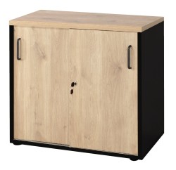 DETAL MEBLI W KOLORZE DĄB NATURALNY D4428OV (10) + CZARNY 190PE (40)