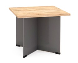 Stolik biurowy kawowy niski H-60cm z blatem kwadratowym 78x78 cm na nogach z płyty