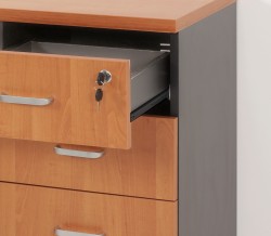 Przykład detalu mebla w kolorze Olcha 06 + Antracyt 41