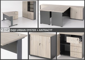 DĄB URBAN OYSTER 13 + ANTRACYT 41 - PRÓBKA KOLORU