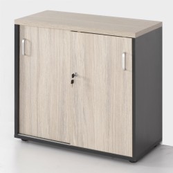 Przykład mebli w kolorze Dąb urban oyster 13 + antracyt 41