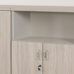 Przykład mebli w kolorze Dąb urban Oyster 13 + Popiel 43