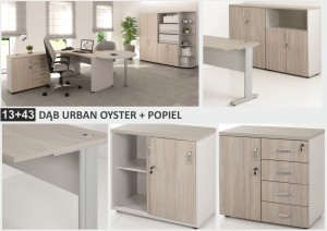 DĄB URBAN OYSTER 13 + POPIEL 43 - PRÓBKA KOLORU