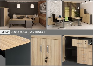 COCO BOLO 04 + ANTRACYT 41 - PRÓBKA KOLORU