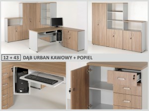 DĄB URBAN KAWOWY 12 + POPIEL 43 - PRÓBKA KOLORU