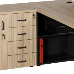 Przykład mebli w kolorze Coco bolo 04 + czarny 40